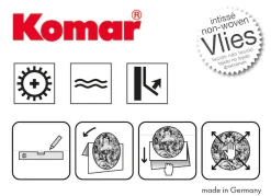 Komar Fototapete »Vlies selbstklebend - Round Stories - Größe 125 x 125 cm« bedruckt glatt Wohnzimmer, Schlafzimmer