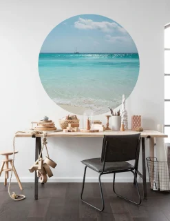 Komar Fototapete »Vlies selbstklebend - Lagoon - Größe 125 x 125 cm« bedruckt glatt Wohnzimmer, Schlafzimmer