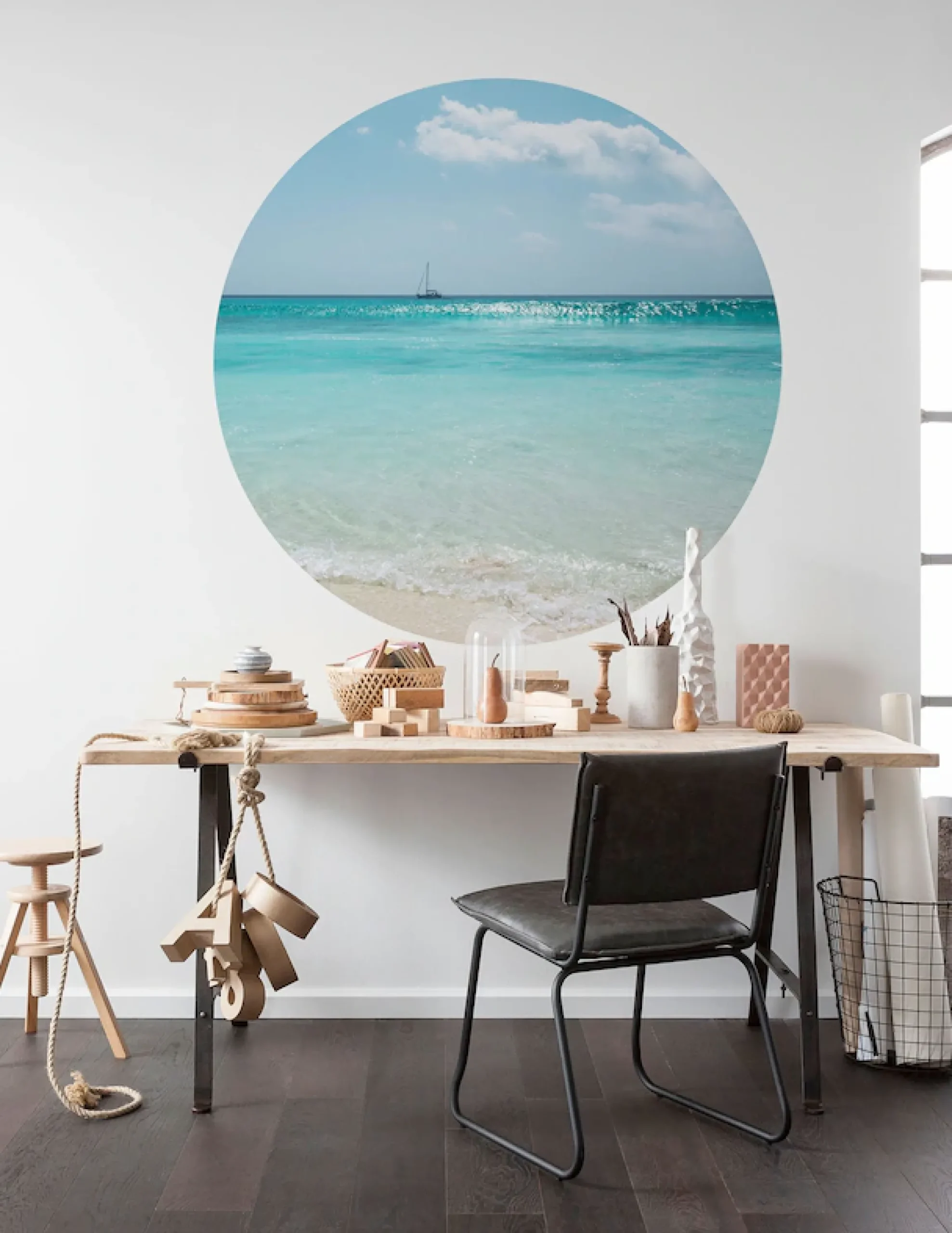 Komar Fototapete »Vlies selbstklebend - Lagoon - Größe 125 x 125 cm« bedruckt glatt Wohnzimmer, Schlafzimmer