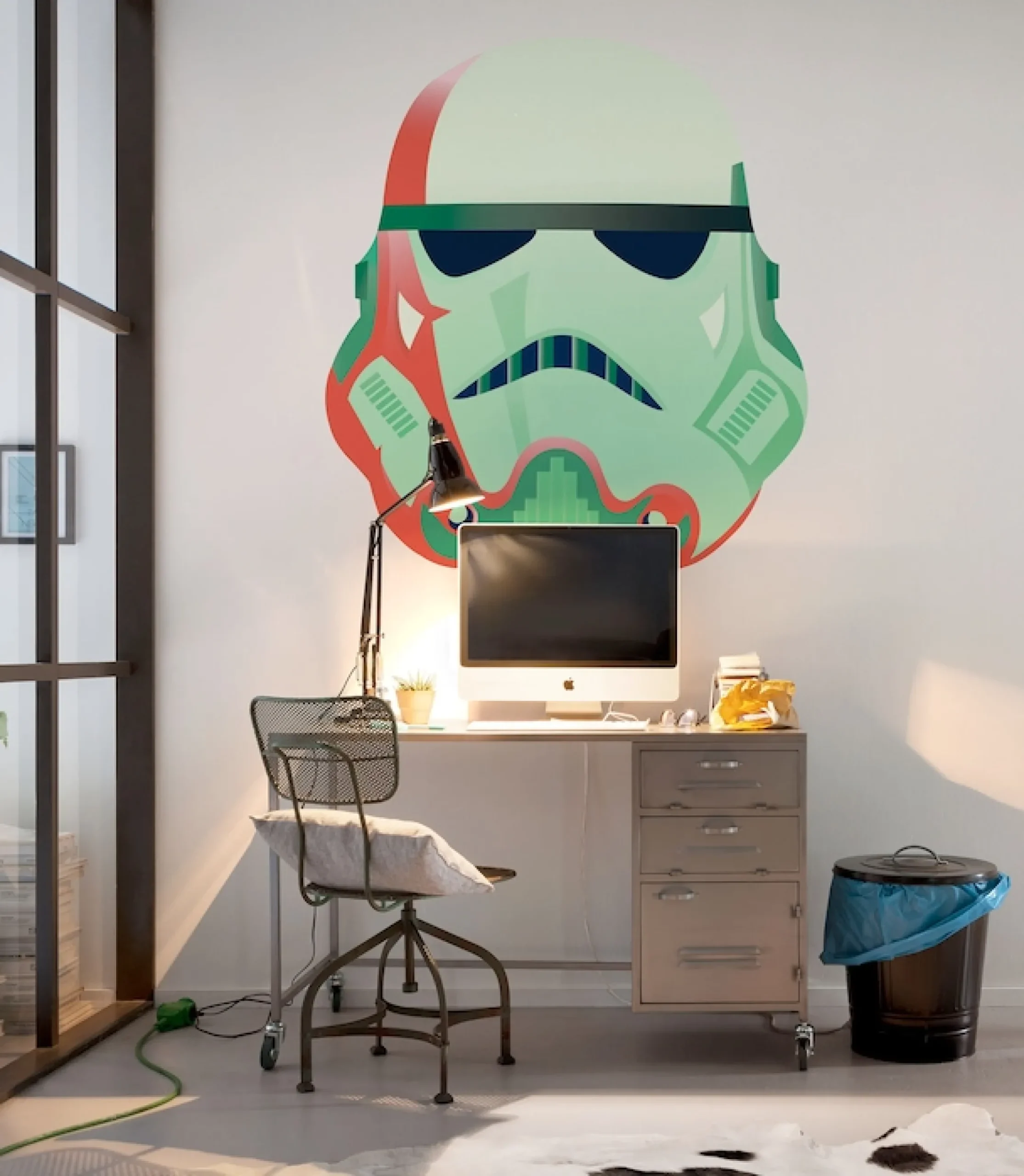 Komar Fototapete »Wandtattoo - Star Wars One of us! - Größe 125 x 125 cm« Comic | bedruckt glatt