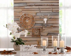 Komar Fototapete »Whitewashed Wood - Größe 368 x 254 cm« bedruckt glatt Wohnzimmer, Schlafzimmer