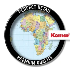 Komar Fototapete »World Map - Größe 270 x 188 cm« bedruckt glatt Wohnzimmer, Schlafzimmer