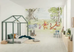 Komar Kindertapete »Disney Winnie the Pooh Walk Together« bedruckt glatt