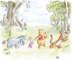 Komar Kindertapete »Disney Winnie the Pooh Walk Together« bedruckt glatt