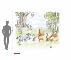 Komar Kindertapete »Disney Winnie the Pooh Walk Together« bedruckt glatt