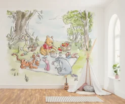 Komar Kindertapete »Disney Winnie the Pooh Nice for Picnics« bedruckt glatt