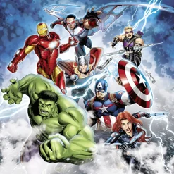 Komar Kindertapete »Marvel Avengers Mighty Team« bedruckt glatt