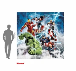 Komar Kindertapete »Marvel Avengers Mighty Team« bedruckt glatt
