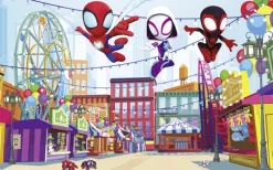 Komar Kindertapete »Marvel Spidey And His Amazing Friends Theme Park« bedruckt glatt