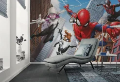 Komar Kindertapete »Marvel Spider-Man Swinging Crew« bedruckt glatt