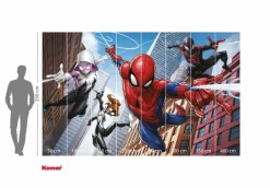 Komar Kindertapete »Marvel Spider-Man Swinging Crew« bedruckt glatt