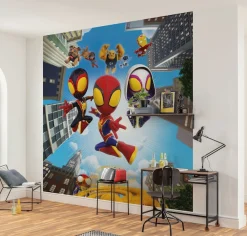 Komar Kindertapete »Marvel Spidey and His Amazing Friends Web Spinners« bedruckt glatt