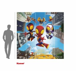Komar Kindertapete »Marvel Spidey and His Amazing Friends Web Spinners« bedruckt glatt