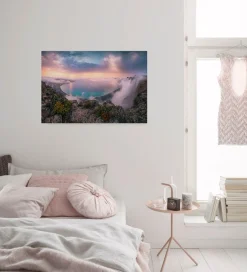 Komar Leinwandbild »Coastal Paradise - Größe 90 x 60 cm« Baum | Berge | Blumen | Blätter | Foto | Jahreszeiten | Landschaft | Meer