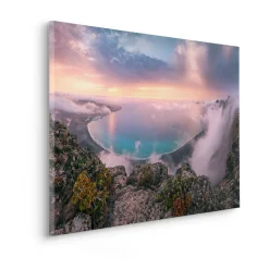 Komar Leinwandbild »Coastal Paradise - Größe 90 x 60 cm« Baum | Berge | Blumen | Blätter | Foto | Jahreszeiten | Landschaft | Meer