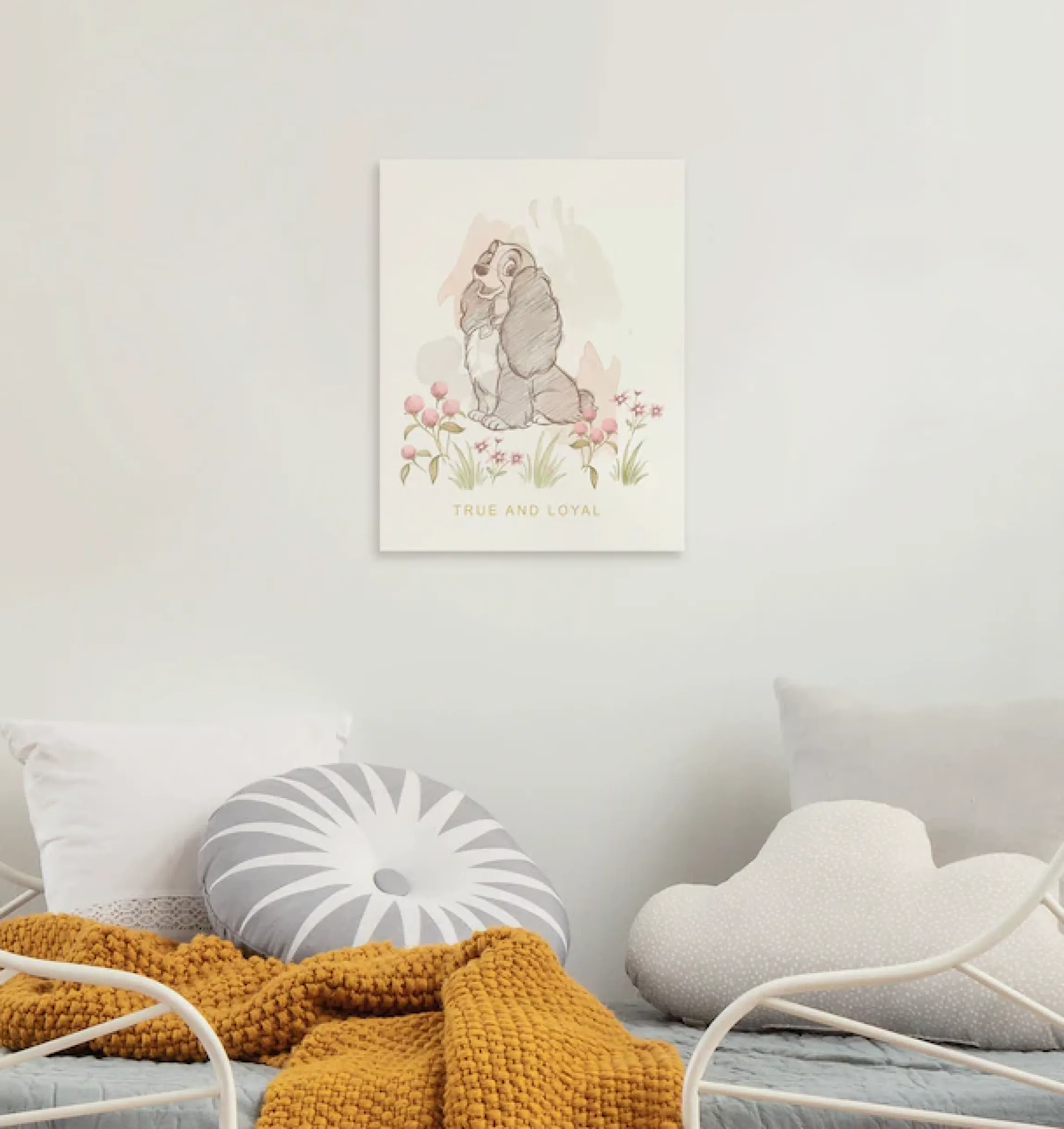 Komar Leinwandbild »Disney Lady and the Tramp True and Loyal« Disney 1 Stk. tlg. 30 x 40 cm (Breite x Höhe) - Kinderzimmer, Dekoration