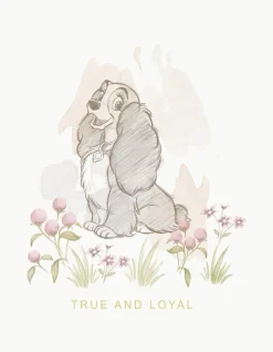 Komar Leinwandbild »Disney Lady and the Tramp True and Loyal« Disney 1 Stk. tlg. 30 x 40 cm (Breite x Höhe) - Kinderzimmer, Dekoration