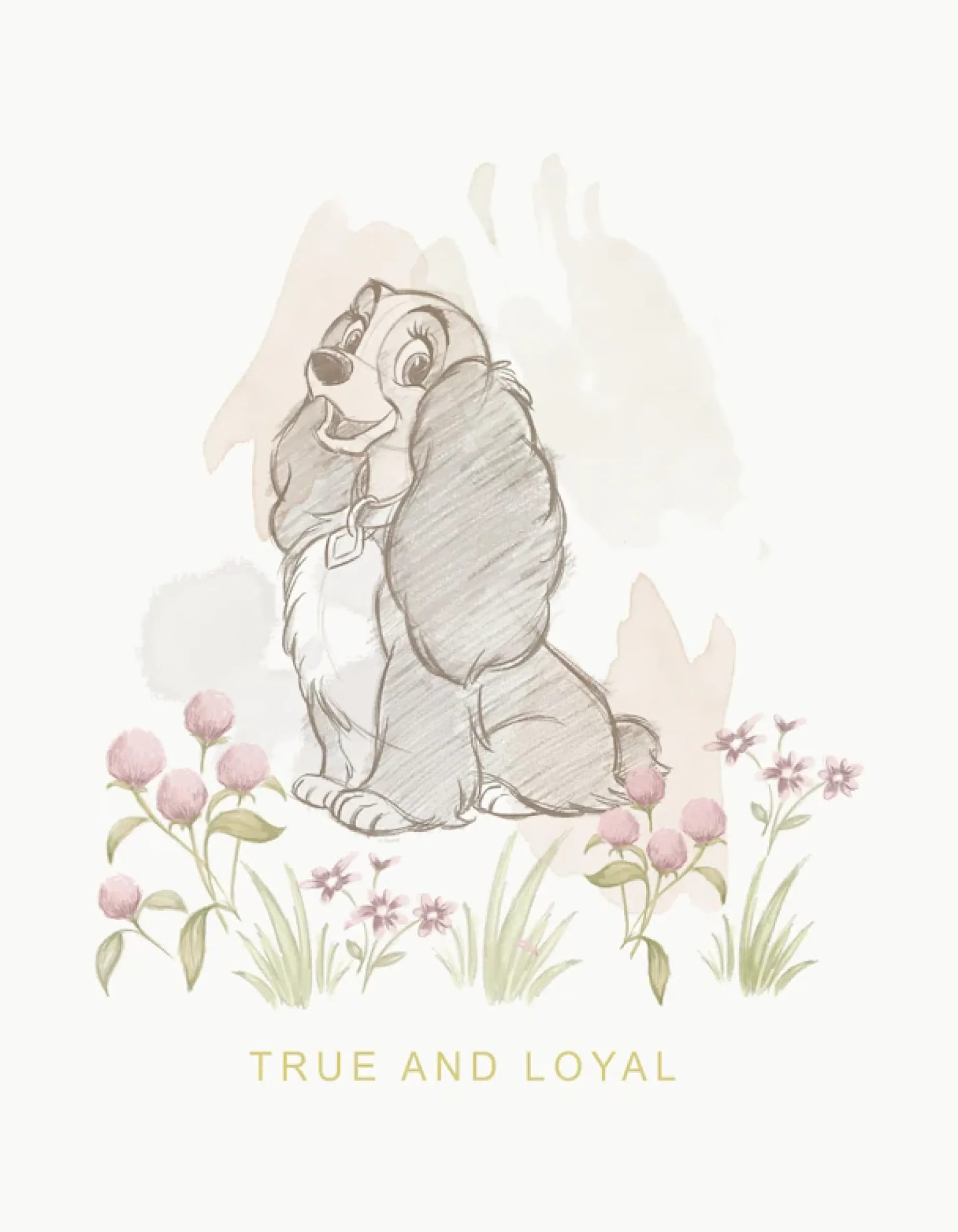 Komar Leinwandbild »Disney Lady and the Tramp True and Loyal« Disney 1 Stk. tlg. 30 x 40 cm (Breite x Höhe) - Kinderzimmer, Dekoration