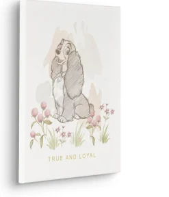 Komar Leinwandbild »Disney Lady and the Tramp True and Loyal« Disney 1 Stk. tlg. 30 x 40 cm (Breite x Höhe) - Kinderzimmer, Dekoration