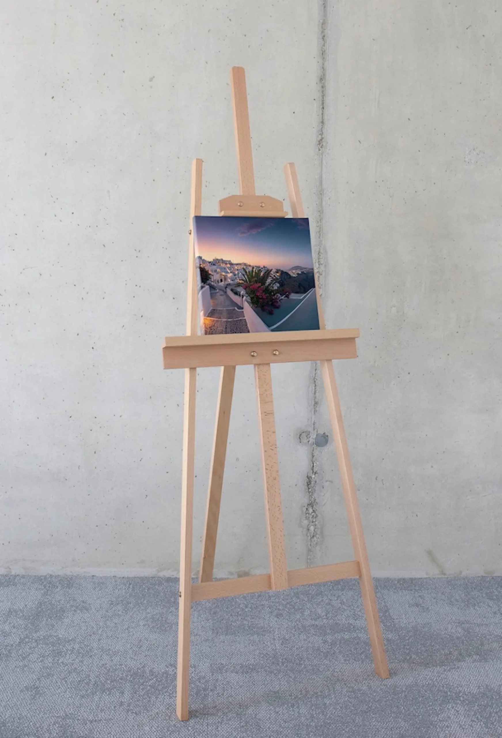 Komar Leinwandbild »Fira to Oia - Größe 30 x 30 cm« Baum | Berge | Blumen | Blätter | Foto | Jahreszeiten | Landschaft | Meer