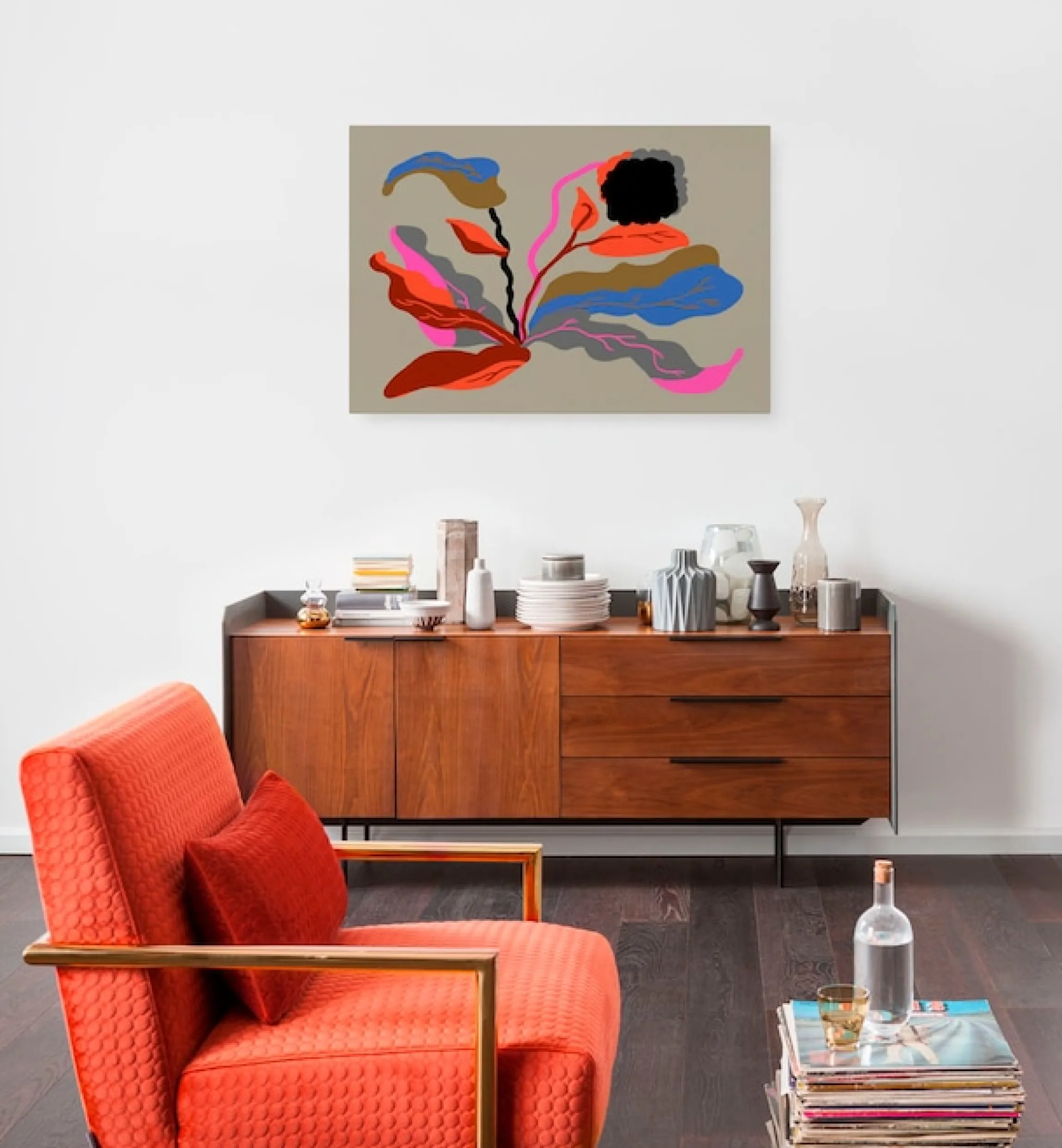 Komar Leinwandbild »Flirt - Größe 60 x 90 cm« Natur 1 Stk. tlg. Keilrahmenbild mi Echtholzrahmen