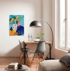 Komar Leinwandbild »Funky Vase - Größe 40 x 60 cm« Natur 1 Stk. tlg. Keilrahmenbild mi Echtholzrahmen
