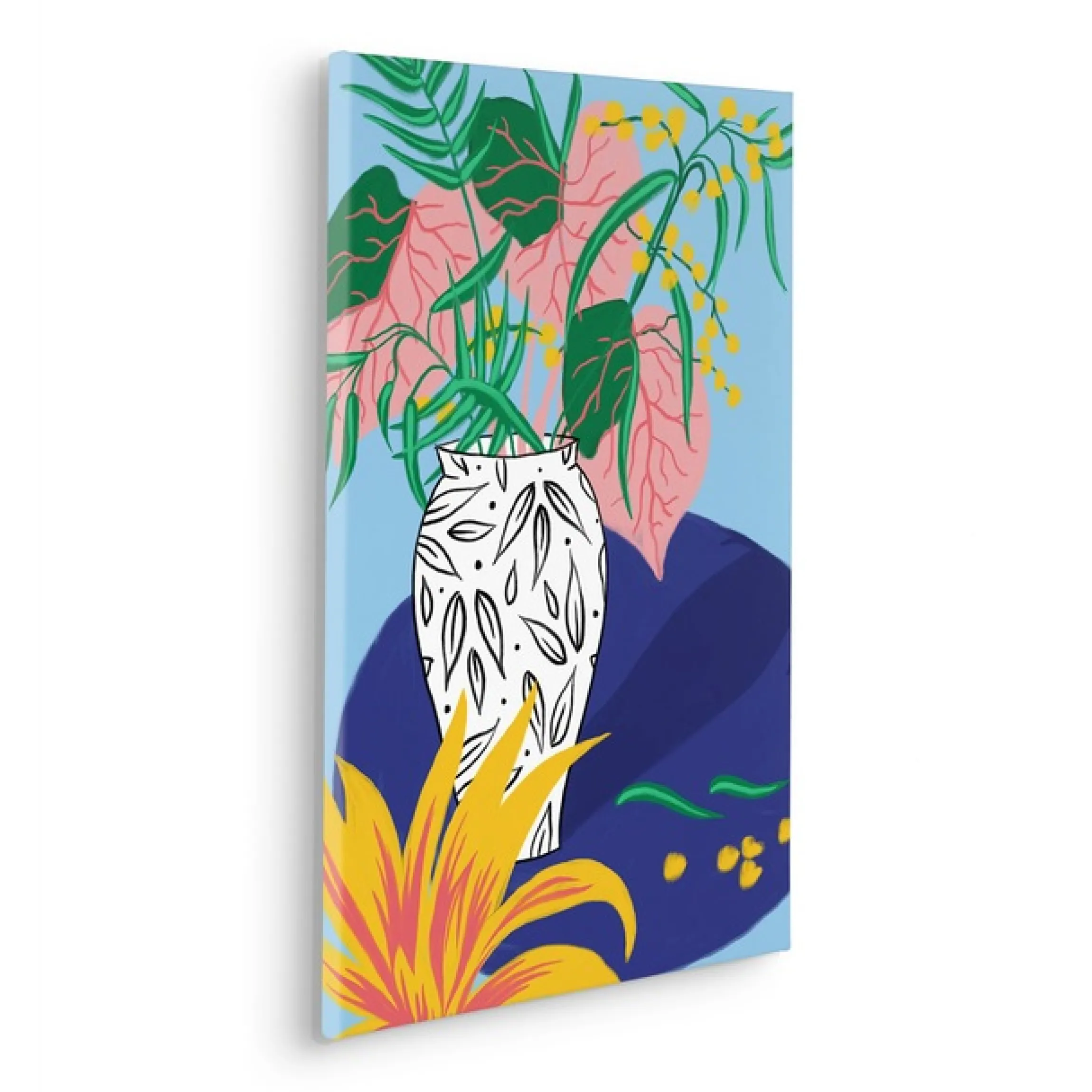 Komar Leinwandbild »Funky Vase - Größe 40 x 60 cm« Natur 1 Stk. tlg. Keilrahmenbild mi Echtholzrahmen