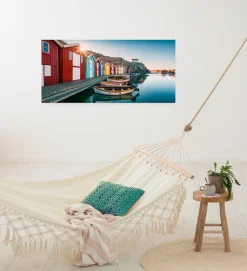 Komar Leinwandbild »Malerische Smögen - Größe 90 x 40 cm« Baum | Berge | Blumen | Blätter | Foto | Jahreszeiten | Landschaft | Meer