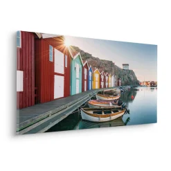 Komar Leinwandbild »Malerische Smögen - Größe 90 x 40 cm« Baum | Berge | Blumen | Blätter | Foto | Jahreszeiten | Landschaft | Meer