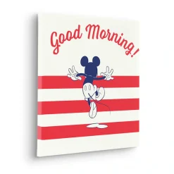 Komar Leinwandbild »Mickey Good Morning - Größe 40 x 40 cm« Natur 1 Stk. tlg. Keilrahmenbild mi Echtholzrahmen