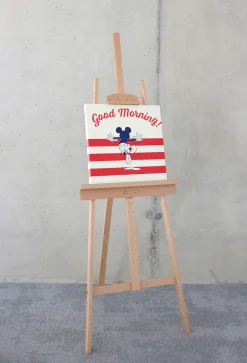 Komar Leinwandbild »Mickey Good Morning - Größe 40 x 40 cm« Natur 1 Stk. tlg. Keilrahmenbild mi Echtholzrahmen
