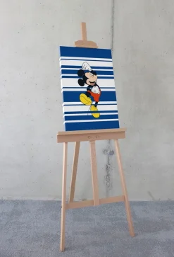 Komar Leinwandbild »Mickey Rockstar - Größe 40 x 60 cm« Natur 1 Stk. tlg. Keilrahmenbild mi Echtholzrahmen