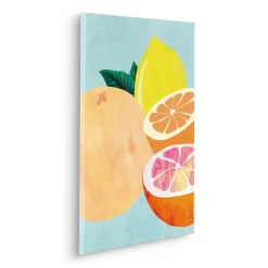 Komar Leinwandbild »Mint and Lemonade - Größe 40 x 60 cm« Natur 1 Stk. tlg. Keilrahmenbild mi Echtholzrahmen