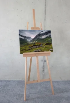 Komar Leinwandbild »Moody Mountains - Größe 60 x 40 cm« Baum | Berge | Blumen | Blätter | Foto | Jahreszeiten | Landschaft | Meer