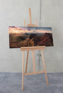 Komar Leinwandbild »Primeval Days - Größe 90 x 40 cm« Baum | Berge | Blumen | Blätter | Foto | Jahreszeiten | Landschaft | Meer