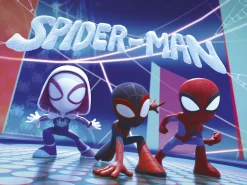 Komar Leinwandbild »Spidey and His Amazing Friends Glowy Spideys - Größe 40 x 30 cm« 1 Stk. tlg. Keilrahmenbild mit Echtholzrahmen, Kinderzimmer