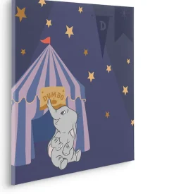 Komar Leinwandbild »Starry Night with Dumbo - Größe 60 x 60 cm« Disney 60 x 60 cm (Breite x Höhe), 1 Stk. tlg. Keilrahmenbild mit Echtholzrahmen, Kinderzimmer
