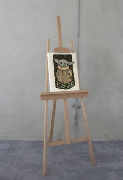 Komar Leinwandbild »Star Wars The Mandalorian Grogu Lino-Cut« Disney 1 Stk. tlg. 30 x 40 cm (Breite x Höhe) - Kinderzimmer, Dekoration