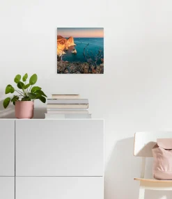 Komar Leinwandbild »Steep Cove - Größe 30 x 30 cm« Baum | Berge | Blumen | Blätter | Foto | Jahreszeiten | Landschaft | Meer