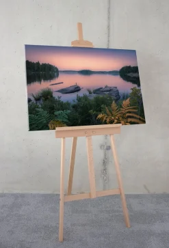 Komar Leinwandbild »Swedish Blues - Größe 90 x 60 cm« Baum | Berge | Blumen | Blätter | Foto | Jahreszeiten | Landschaft | Meer