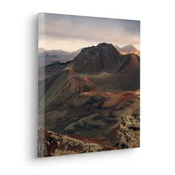 Komar Leinwandbild »Vulkanland - Größe 40 x 40 cm« Baum | Berge | Blumen | Blätter | Foto | Jahreszeiten | Landschaft | Meer