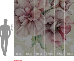 Komar Vliestapete »Digitaldruck Vlies -La Flor - Größe 300 x 280 cm« bedruckt glatt Wohnzimmer, Schlafzimmer