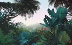 Komar Vliestapete »Digitaldruck Vlies -Jungle Morning - Größe 400 x 250 cm« bedruckt glatt Wohnzimmer, Schlafzimmer