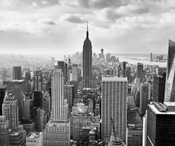 Komar Vliestapete »Digitaldruck Vlies -NYC Black and White - Größe 300 x 250 cm« bedruckt glatt Wohnzimmer, Schlafzimmer
