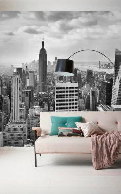 Komar Vliestapete »Digitaldruck Vlies -NYC Black and White - Größe 300 x 250 cm« bedruckt glatt Wohnzimmer, Schlafzimmer