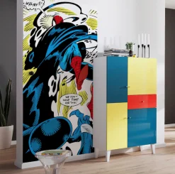 Komar Vliestapete »Digitaldruck Vlies -Spider-Man Retro Comic - Größe 100 x 200 cm« bedruckt glatt Kinderzimmer