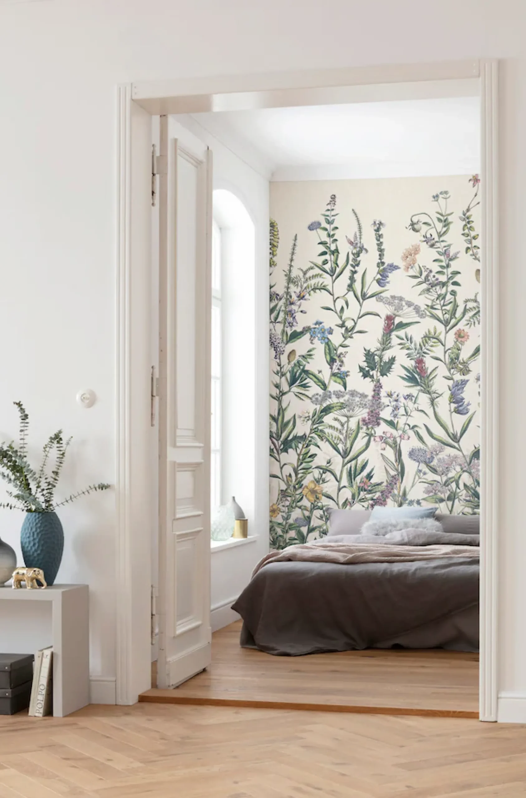 Komar Vliestapete »Digitaldruck Vlies -Flowering Herbs - Größe 200 x 250 cm« bedruckt glatt Wohnzimmer, Schlafzimmer