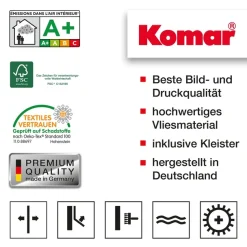 Komar Vliestapete »Digitaldruck Vlies -Rio de Luz - Größe 400 x 250 cm« bedruckt glatt Wohnzimmer, Schlafzimmer