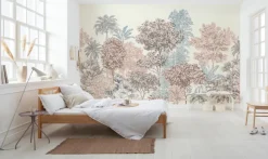 Komar Vliestapete »Digitaldruck Vlies -Painted Trees - Größe 400 x 280 cm« bedruckt glatt Wohnzimmer, Schlafzimmer