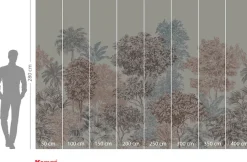 Komar Vliestapete »Digitaldruck Vlies -Painted Trees - Größe 400 x 280 cm« bedruckt glatt Wohnzimmer, Schlafzimmer